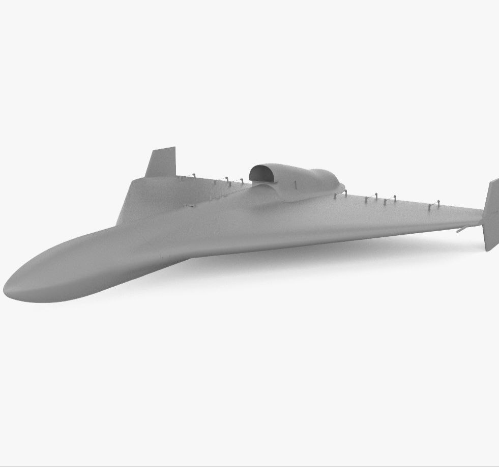 Side view of the unmanned platform